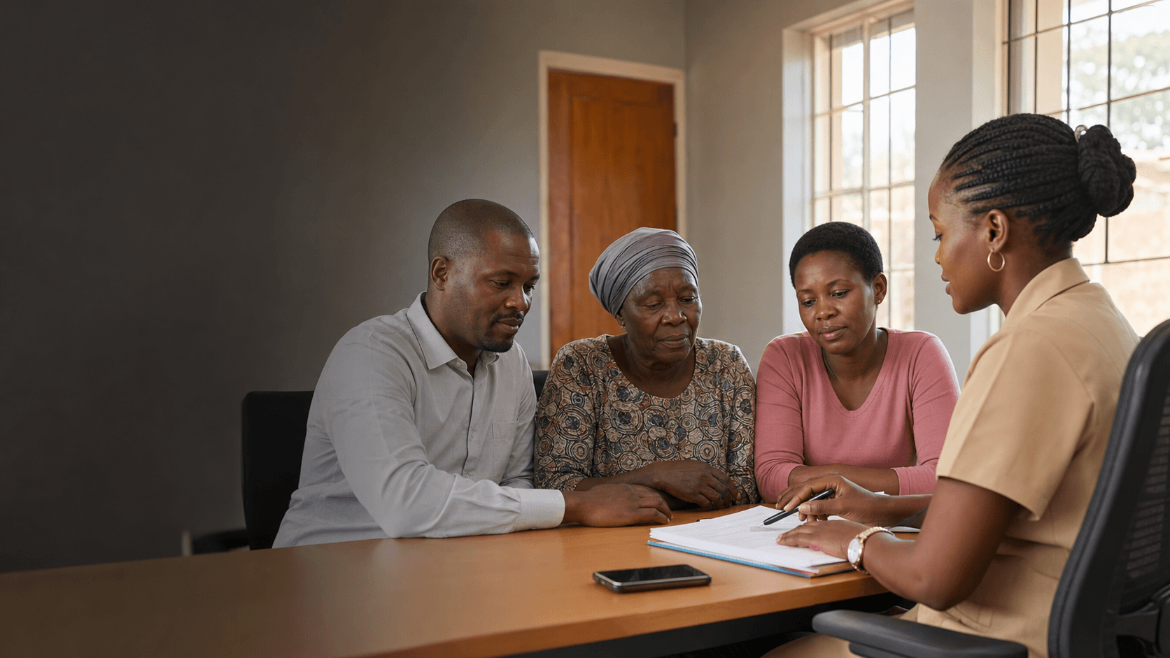 An FSP4ED agent registering a family in their ward